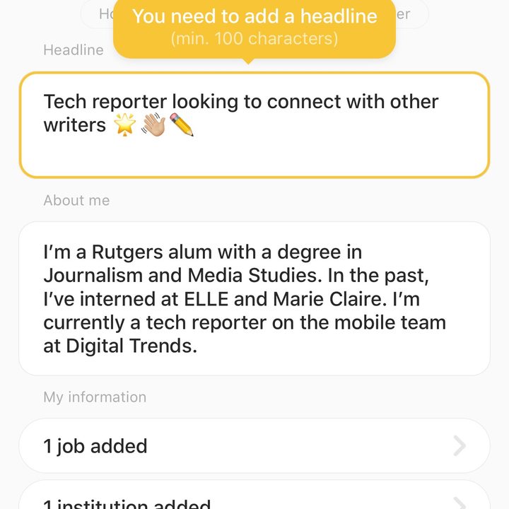 bumble bizz screenshot 2