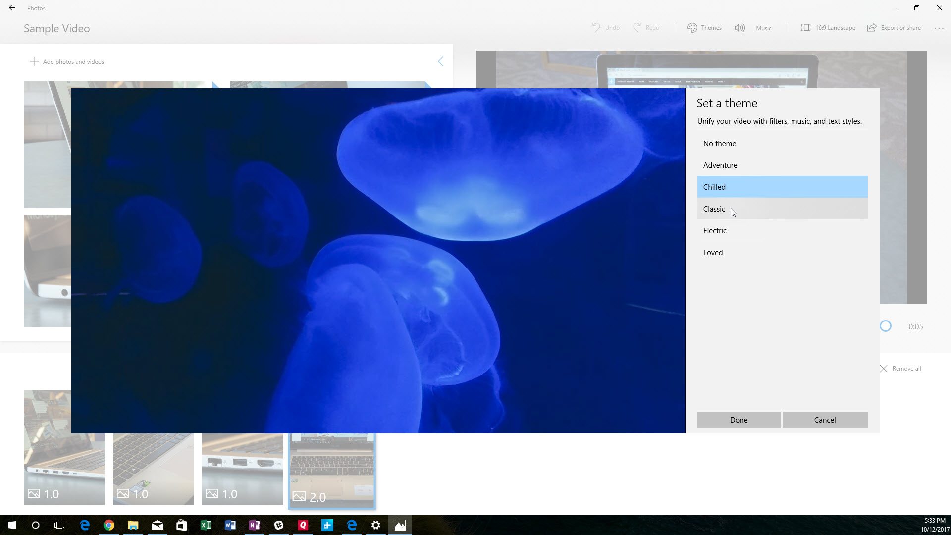 fall creators update review windows 10 video remix themes