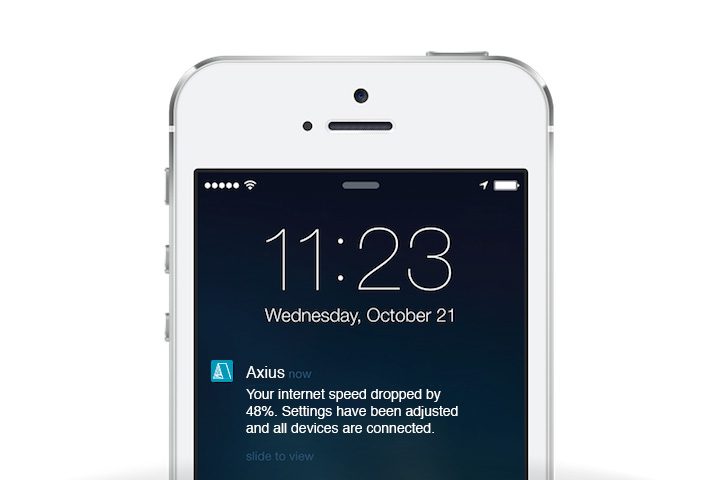 Axius smart homes notification
