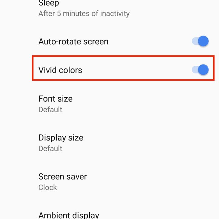 pixel 2 and xl tips tricks color saturation