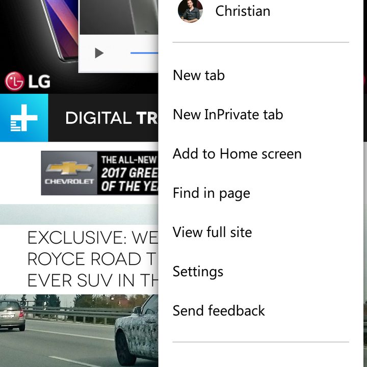 microsoft launcher edge android 4