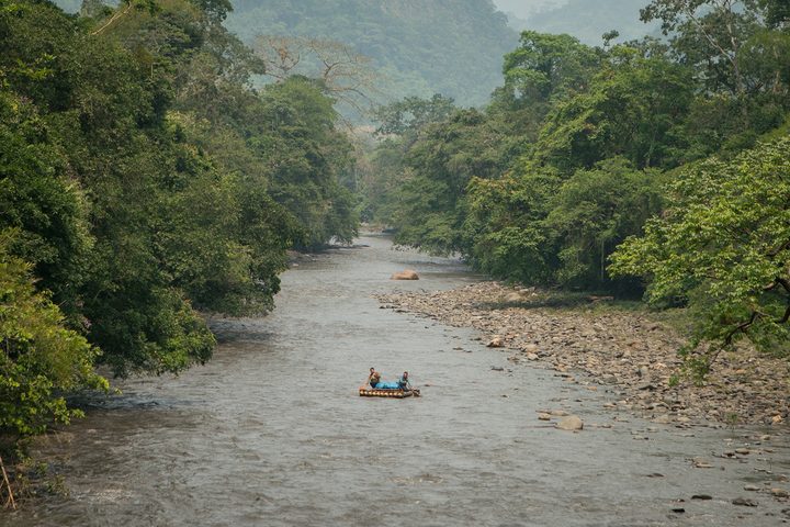 Jungle movie raft