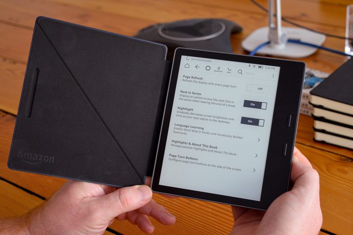 amazin kindle oasis review (2017) settings