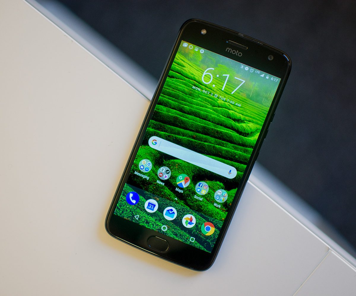 Moto X4 Android One review full angle