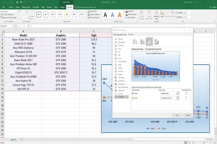 How to create a scatter plot in Excel