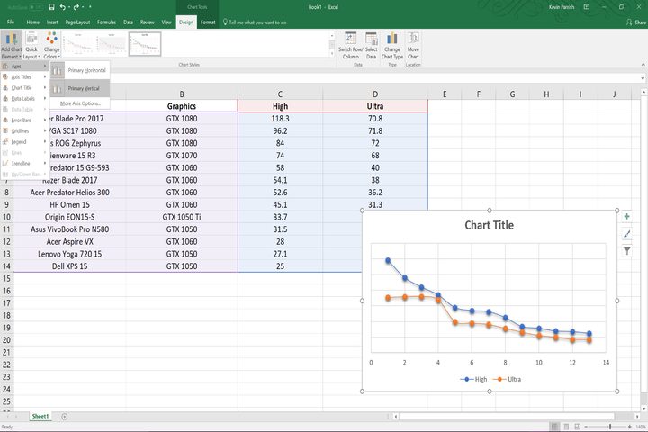 How to create a scatter plot in Excel