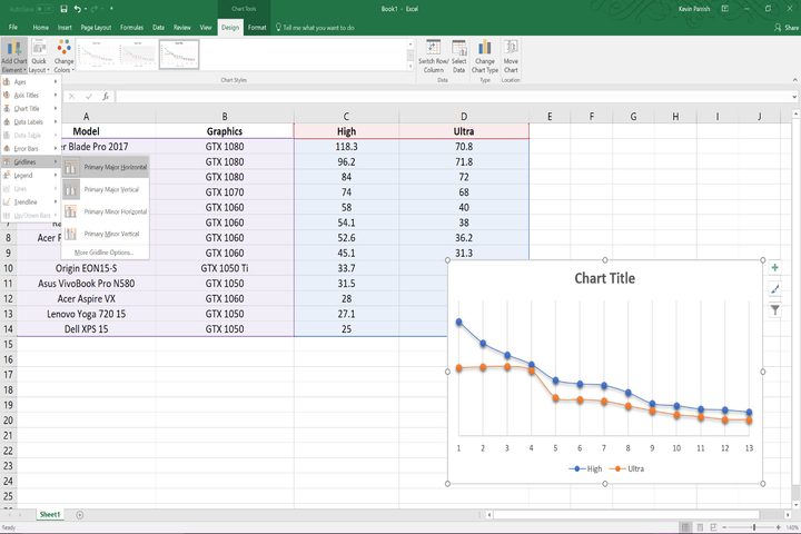 How to create a scatter plot in Excel