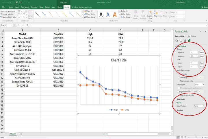 How to create a scatter plot in Excel