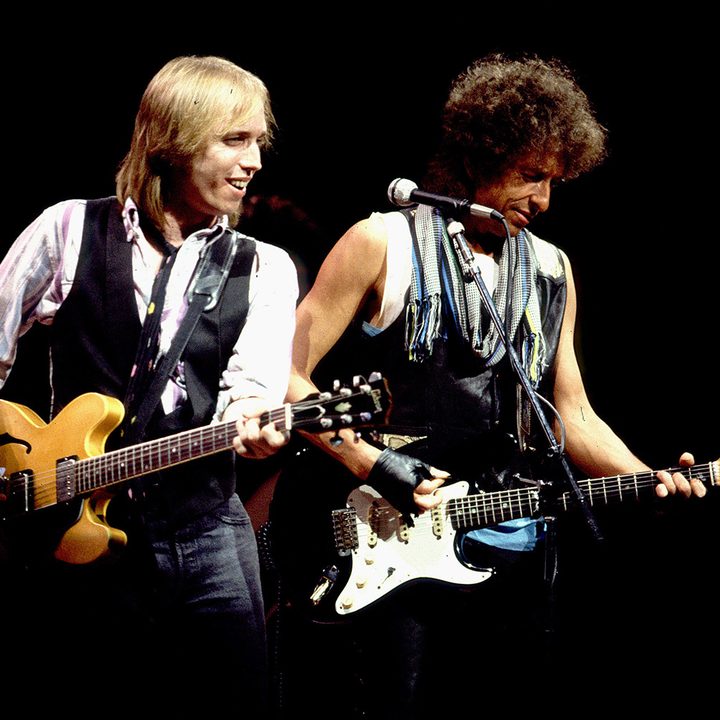 Tom Petty black background