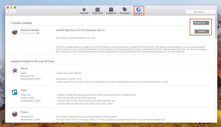 MacOS How to Update iTunes
