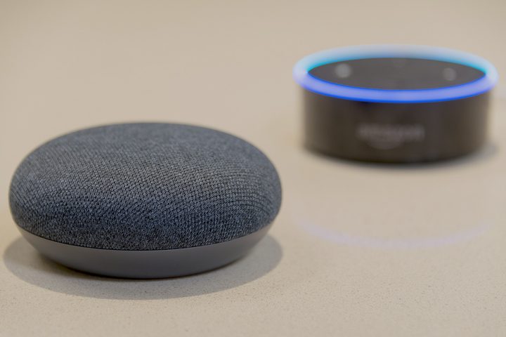 google home mini vs amazon echo dot google close
