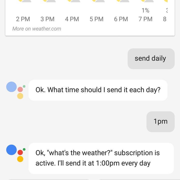 google assistant adds subscription feature screenshot 2