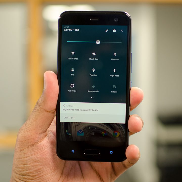 HTC U11 Life review quick settings