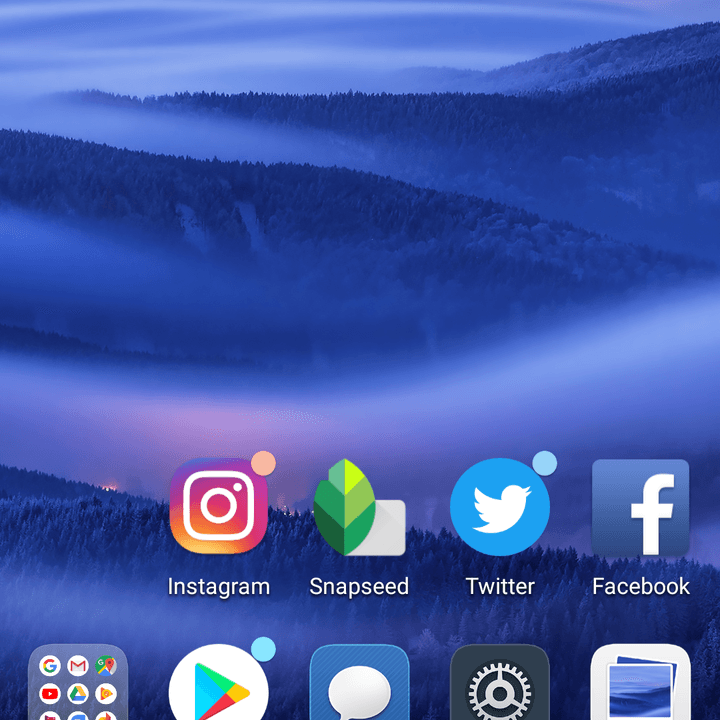 Huawei Mate 10 Pro app screen home
