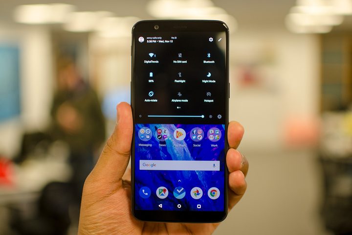 oneplus 5t hands on review quick settings