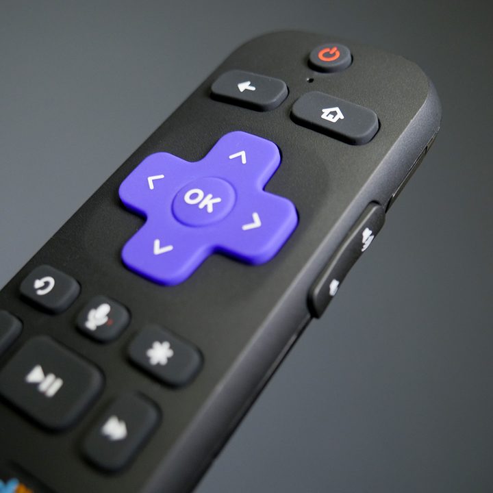 roku streaming stick+ review remote close