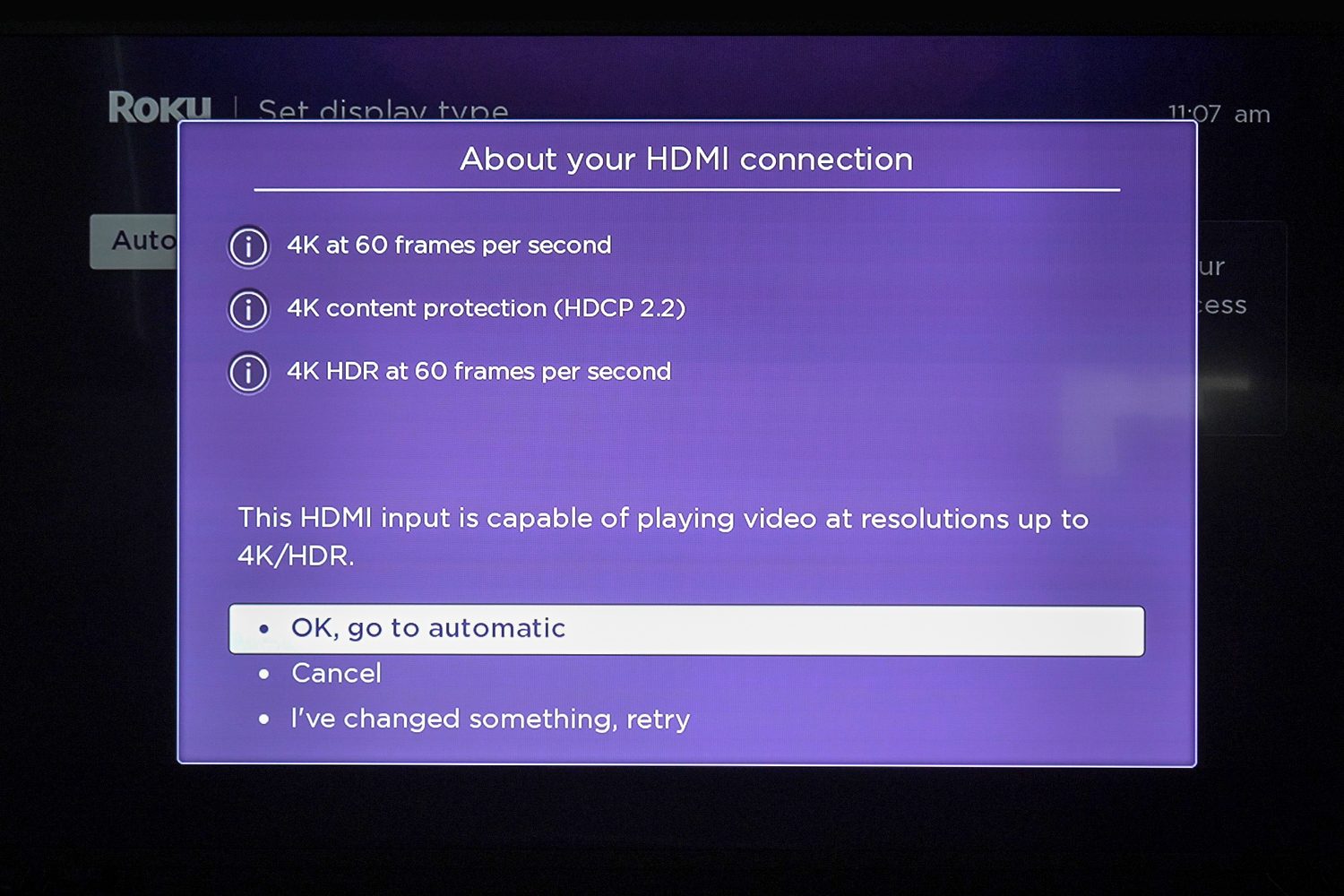 roku streaming stick+ screen hdmi