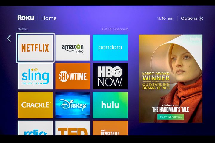 roku streaming stick+ screen home