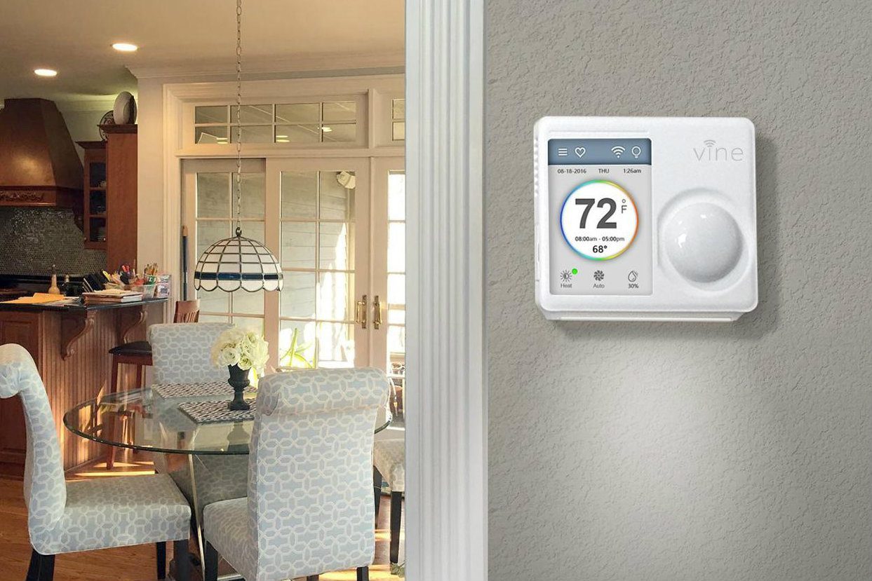 smart home devices vine smart Wi-fi thermostat