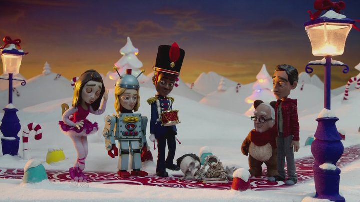 The cast of "Community" in the episode "Abed's Uncontrollable Christmas."