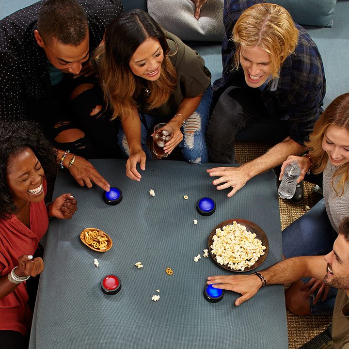 Echo Buttons shared between partygoers.