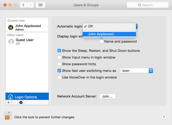 Mac Users and Groups
