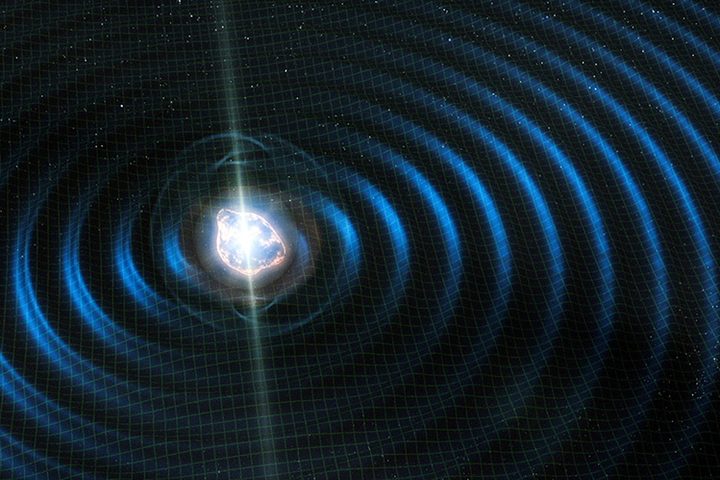 collision of two distant neutron stars