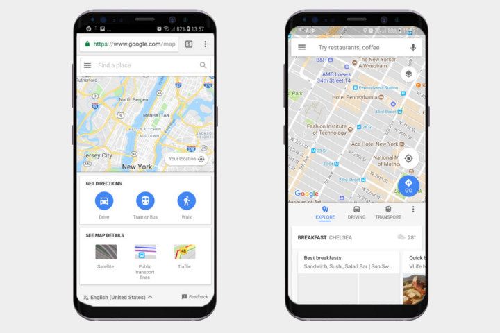 google maps go vs google maps