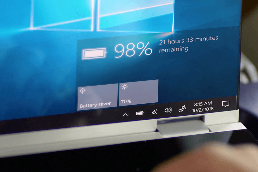 Battery life on a Windows PC.