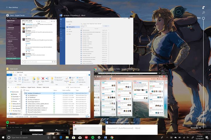 Windows 10 Timeline