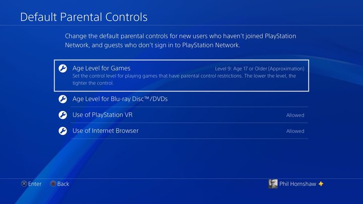 default parental controls how to set up playstation 4 parental controls