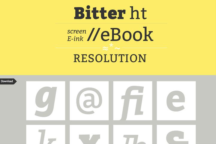 Bitter ht font
