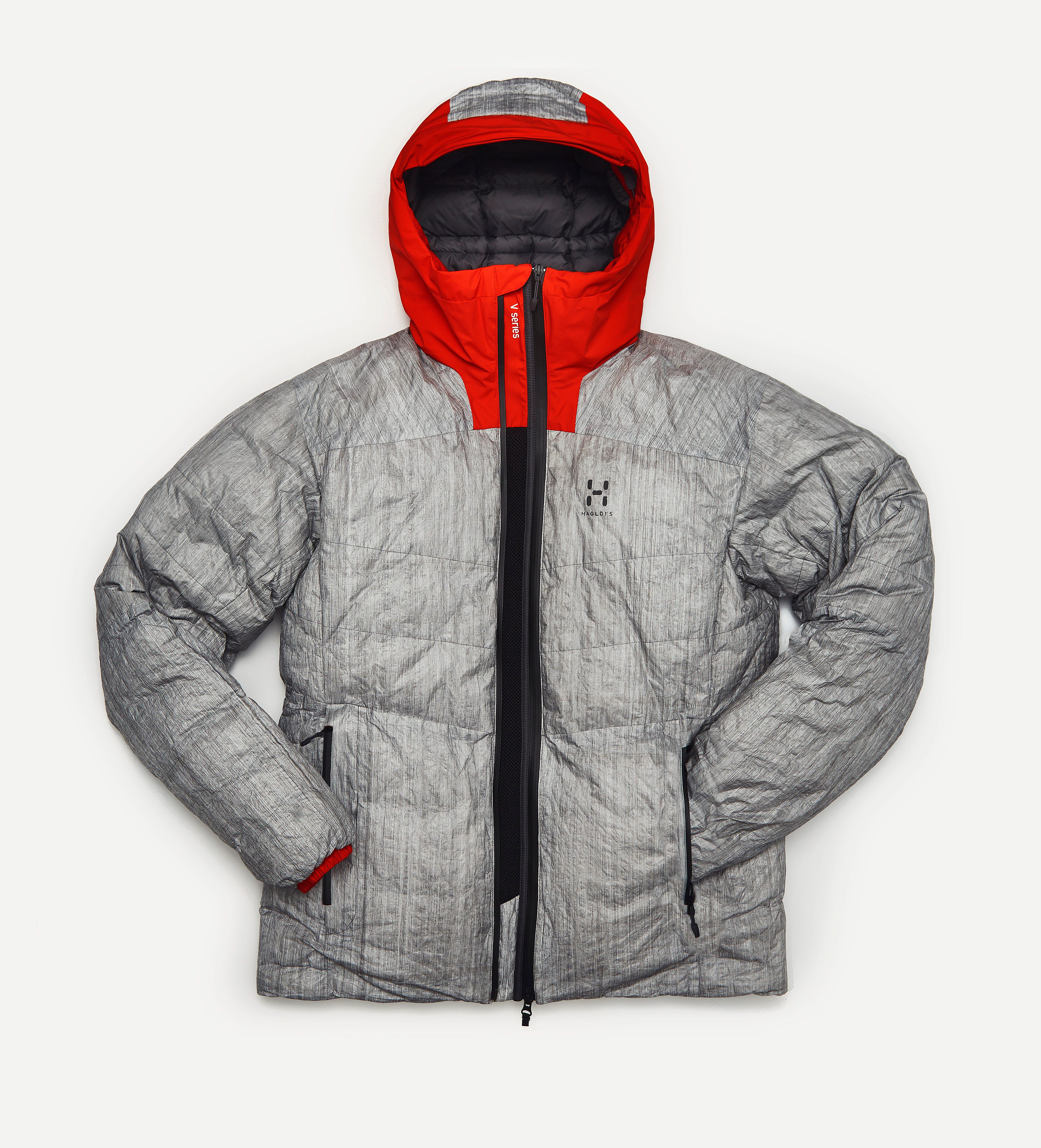 haglofs v series dyneema puff coat down jacket red