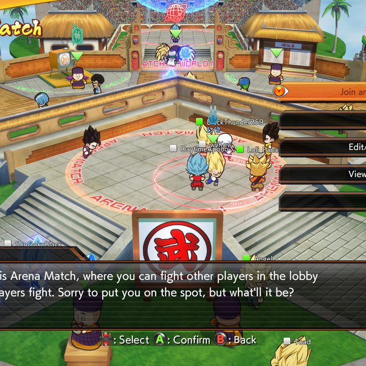 Dragon Ball FighterZ Lobby