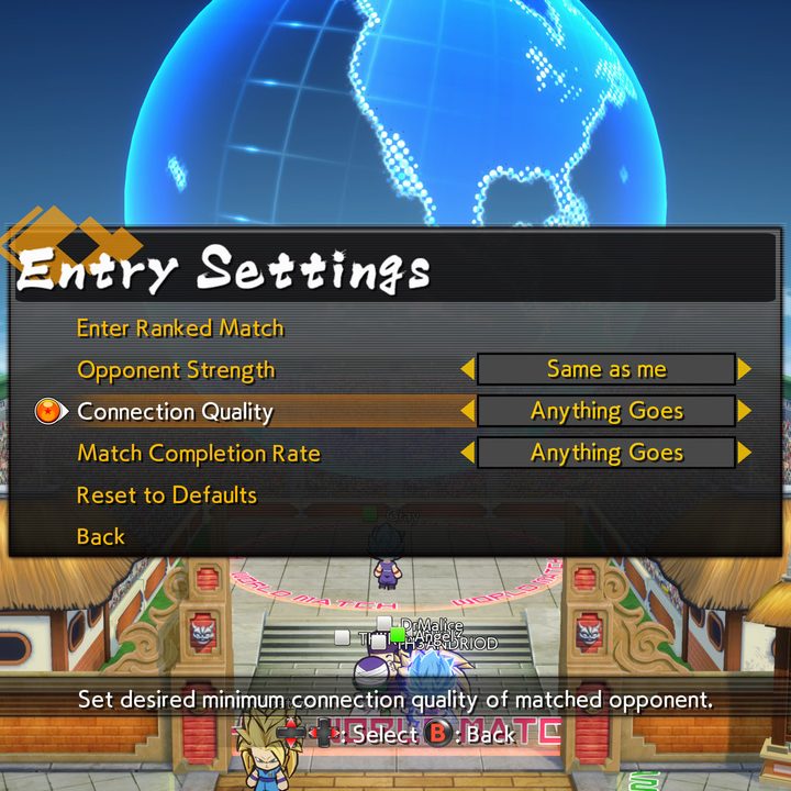 Dragon Ball FighterZ Settings