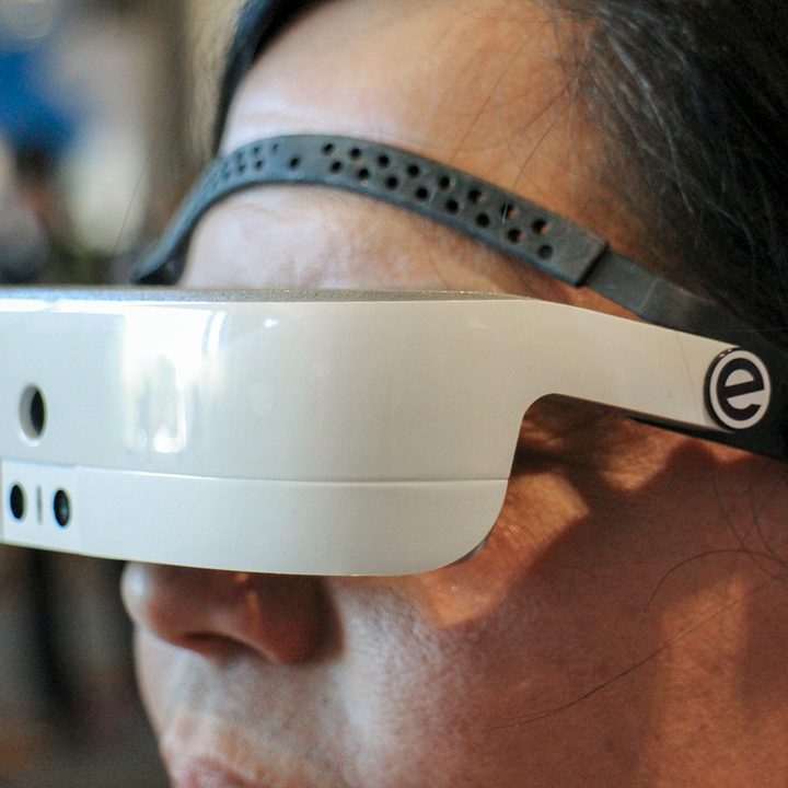 esight smart glasses blind amazing wearing close