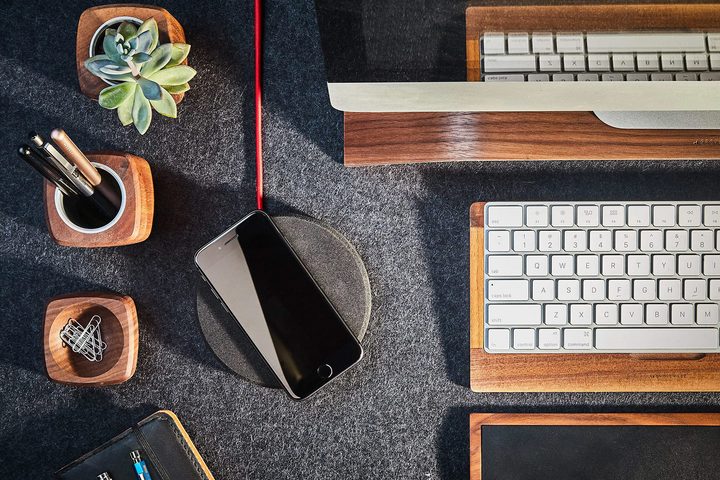 Grovemade Wireless Charging Pad Review press dark