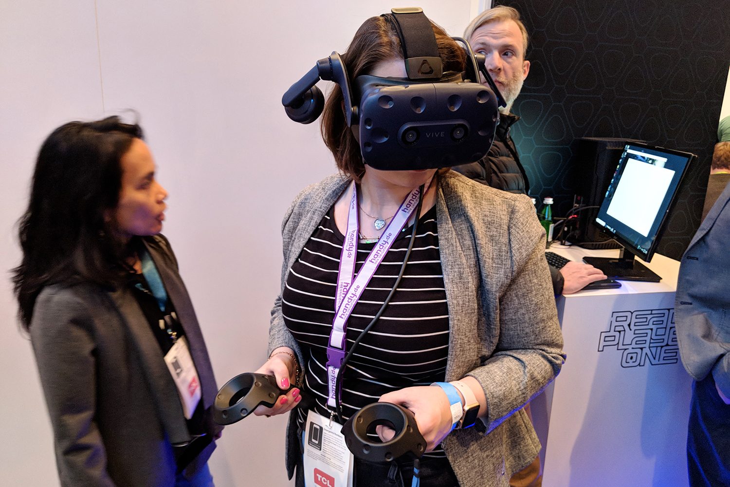 VR Innovations HTC Vive Pro in use