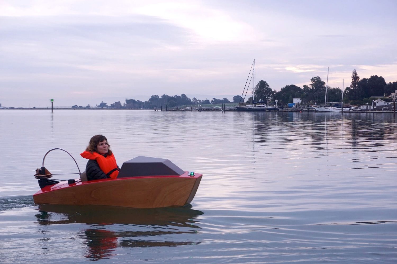electric mini boat kit tulberg laser cut first launch erika turning rapid whale