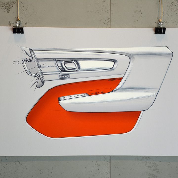 Volvo XC40 drawing door
