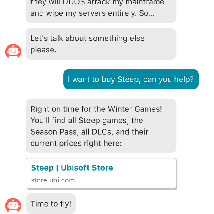club ubisoft sam ai 2 chat