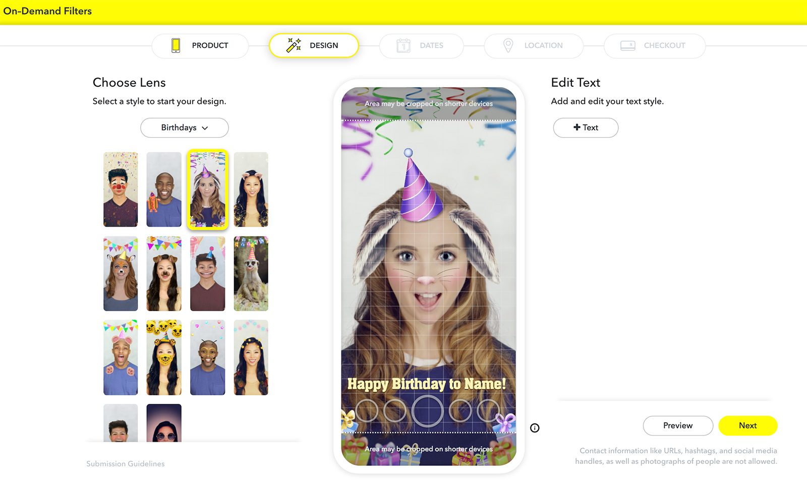 how to create a custom snapchat lens your own studio birthday