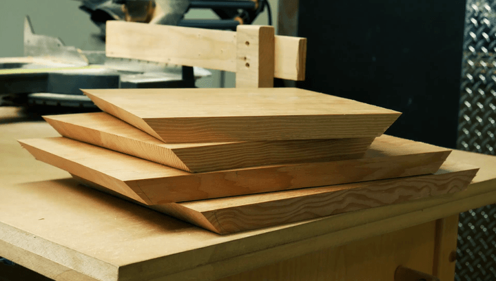 45-degree bevels