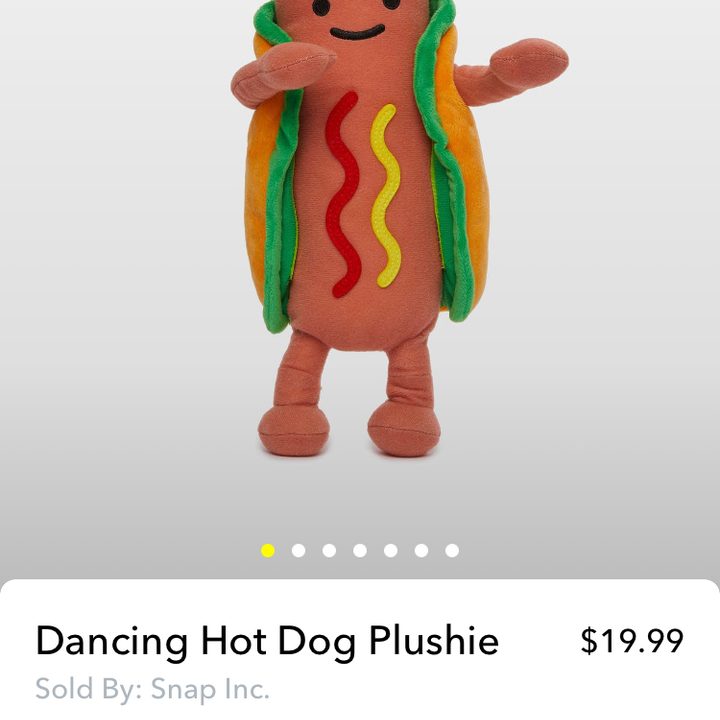 can now buy dancing hot dog plush toy snapchat store img 5476 copy