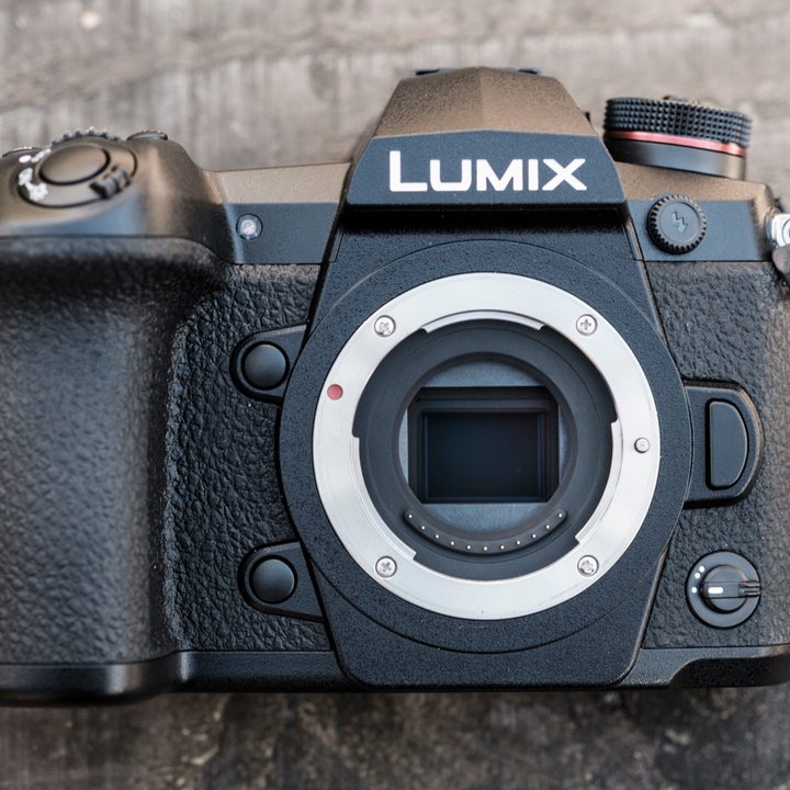 Panasonic Lumix G9 Review | Directly in front of the camera with the lens removed