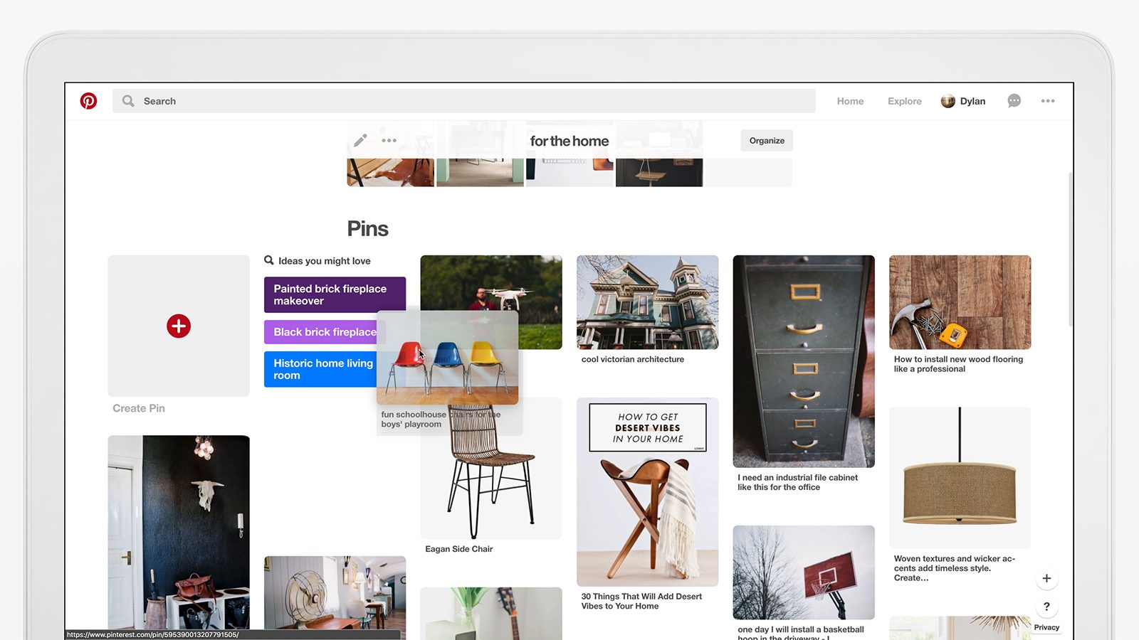 pinterest update organize andarchive boards rearranging pins on web still