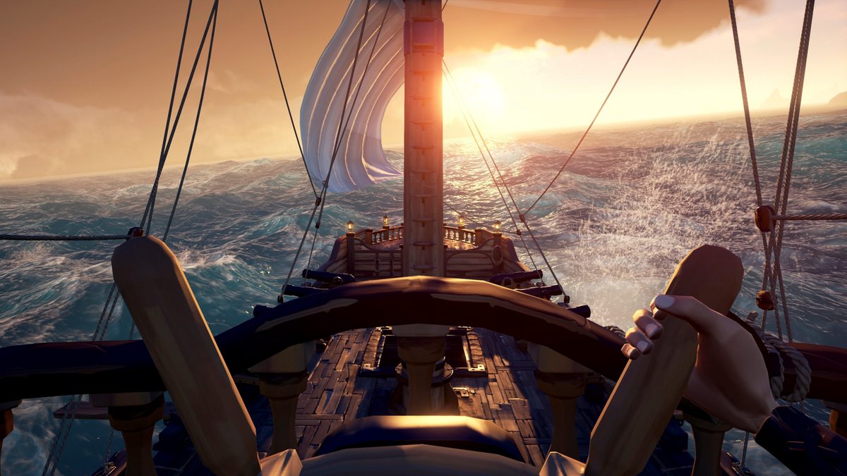 Sea Of Thieves Hands-on Preview | First person helm of ship