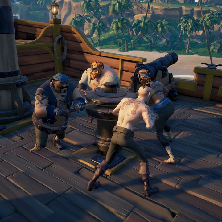 Sea Of Thieves Hands-on Preview | Rotating a big wheel on the ship