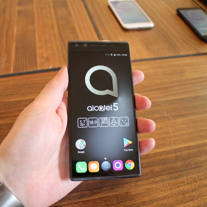 Alcatel Series 5 hands-on review | Holding front of phone