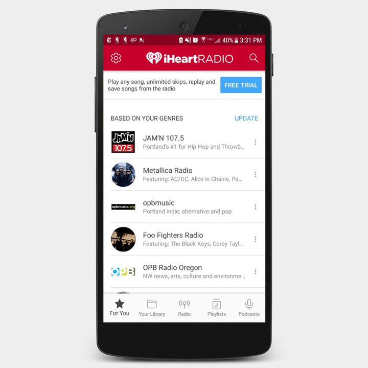 iHeartRadio app